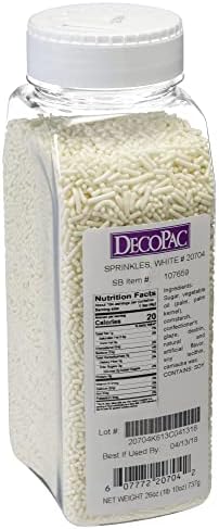 White Sprinkles for Baking | Cake & Cookie Decorating | 26 oz