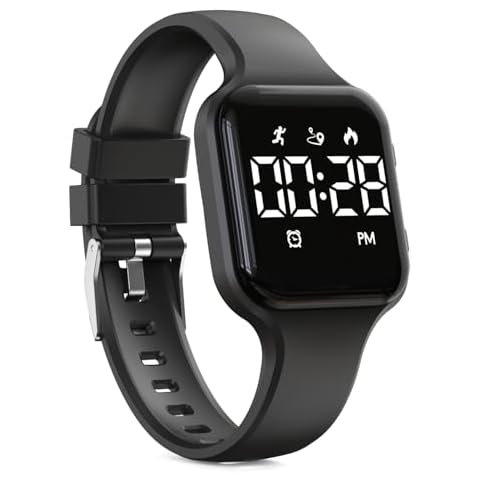 Focwony Kids Digital Watch Steps Counter Waterproof Fitness Tracker Wristwatch Cover