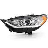 ACANII - For [Halogen w/Factory LED DRL Model] 2017-2020 Ford Fusion Projector Headlight Headlamp Left Driver Side