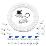 Pxyelec 6,35 mm Außendurchmesser. RO (Umkehrosmose) Wasserfilterschlauch-Armaturen, Schnellverbindung, zum Anschluss des Wasserschlauchs, 10 Meter Länge PE-Schlauch-Set für Wassersystem