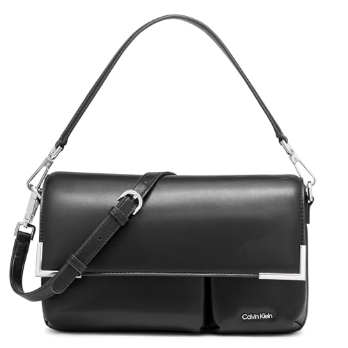 Image of Calvin Klein Women's Mica Organizational Flap Demi Shoulder Bag & Crossbody