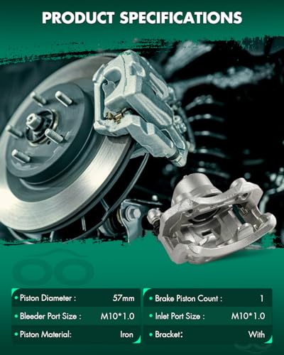Image of SCITOO Front Right Brake Caliper With Bracket 19B2619 Compatible For Nissan For Sentra 2000-2006