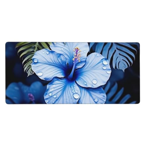 Grand tapis de souris de jeu et d'écriture grand format floral 90x40