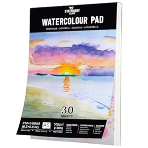 Stationery Island Aquarellpapier A5, 30 Blatt