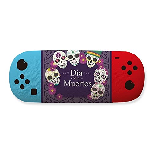 Étui à lunettes de jeu de qualité supérieure imprimé The Day of The Dead avec finition soignée