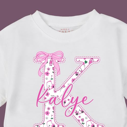 Custom Name Little Caddy Golf Newborn Baby Girls Outfit - Personalized New To The Club Golfer Golfing Toddler Shirt3