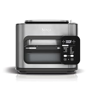 Ninja Combi Tout-en-un Multicuiseur, Four et Friteuse à air, 14 fonctions, Cuiseur combiné + Friture à l'air, Cuisson au four, Rôtissage, Cuisson lente et plus, 3 accessoires, Acier inoxydable