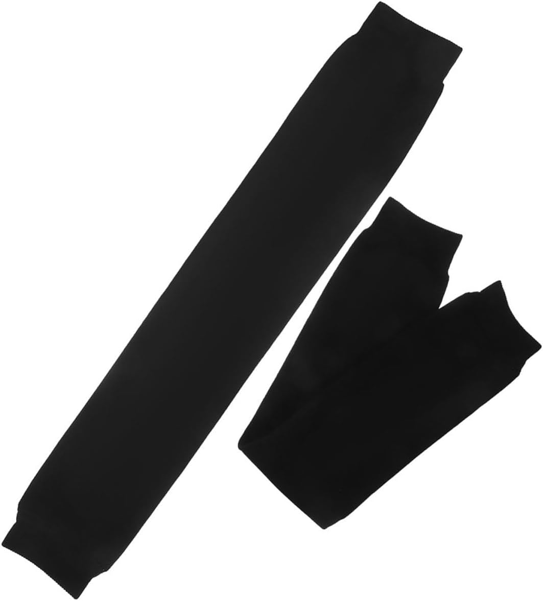 Beavorty 2pcs Calf Compression Leg Sleeves for Men and Youth, Black S Size Football Shin Support Sleeves, High Elasticity Running and Sports Compression Stockings