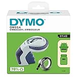 DYMO Omega Embossing Label Maker | Small Label Maker with Turn-Click Wheel and Ergonomic Design | For HomeDIY & Crafting (£/€ÄÖ & Ü)