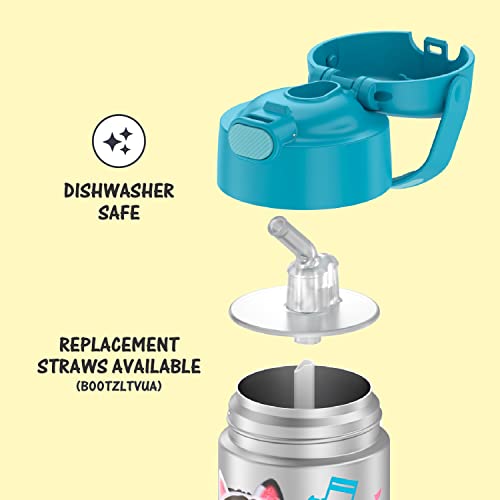 Thermos Funtainer 12 Ounce Stainless Steel Vacuum Insulated Kids Straw Bottle, Gabby's Dollhouse #TOP3