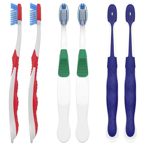 Fregum Firm Toothbrushes with Tongue Scraper Cover