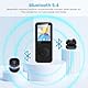 32GB MP3 Player - Bluetooth 5.3 mit 1.8 TFT Farbbildschirm mit Kopfhörer HiFi Musik Kinder MP3-Player mit Lautsprecher FM-Radio E-Book Aufnahme Unterstützung bis zu 128 GB