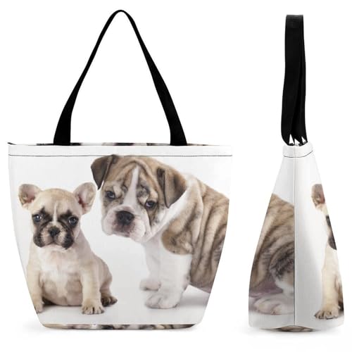 Sac à bandoulière chien femme - Sac shopping de voyage spacieux 28.5x18x32.5cm