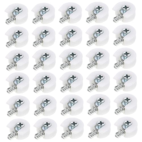 MAGICLULU 30pièces Goupille De Connexion Pour Meubles Serrures à Came Fixations Pour Serrures Connecteur De Support Armoire Support De Connexion Étagère