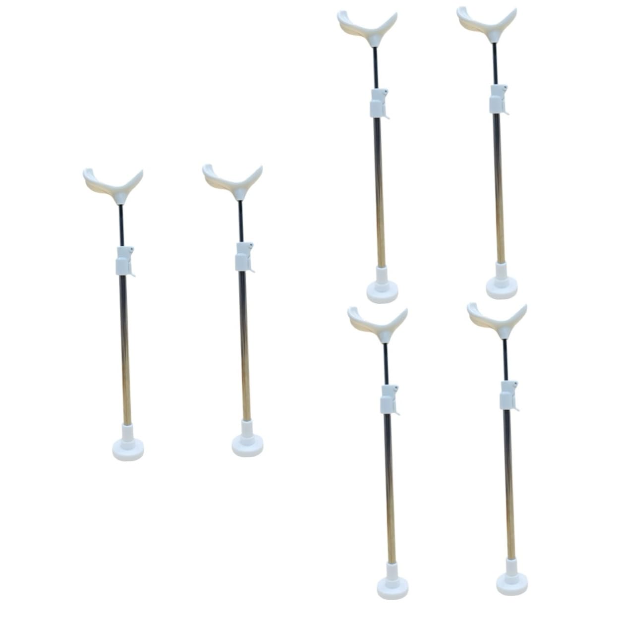 KONTONTY 3sets Doll Display Stands 3-5ft Height Figures Stable Structure 2pcs*3