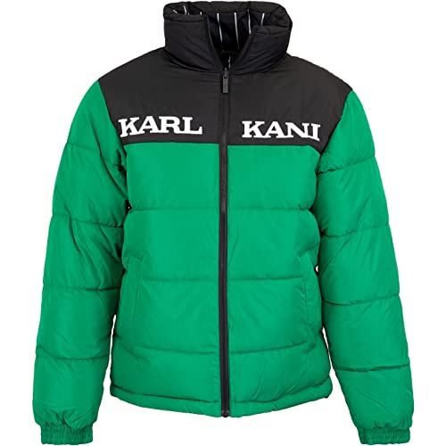 Karl Kani Retro Block Reversible Puffer Jacket Jacke (M, Green/Black)