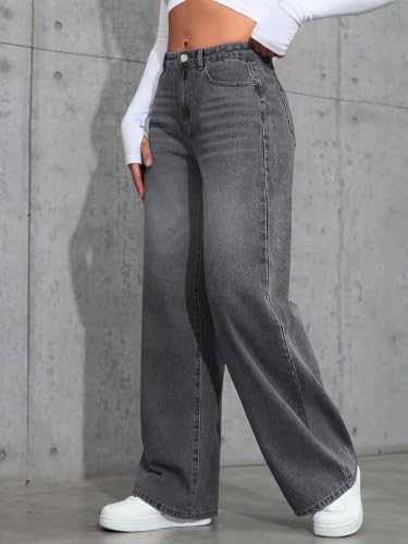 Image of ADBUCKS Baggy Jeans for Women || Women,s Loose Jean Pants || Oversized Jean's for Women's || Wide Leg Jean,s for Woman || Casual Jins for Woman's
