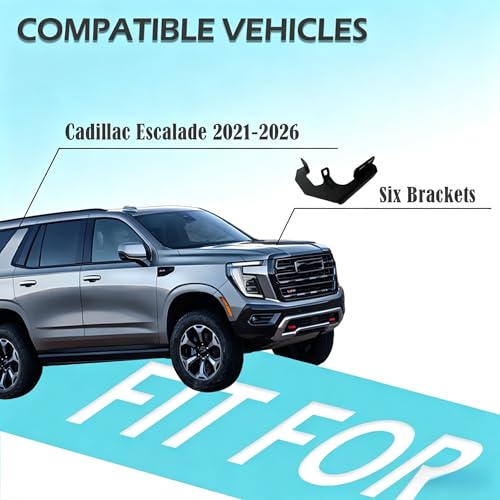 Estribos para Cadillac Escalade 2021-2026 2 piezas miniatura 2