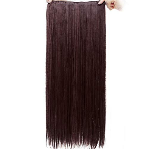 ZXCASDF Wig Piece, Female One-Piece Net Celebrity Invisible Wig, Seamless