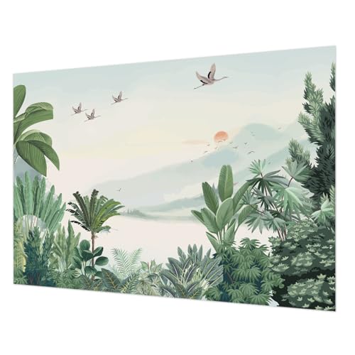 Papier peint intissé motif tropical 312x219 cm de décoration