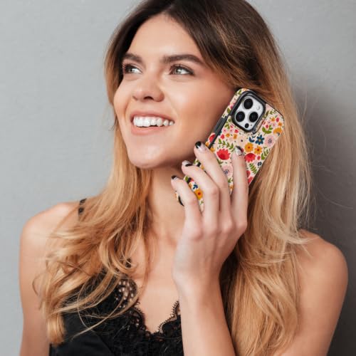 Image of uCOLOR for iPhone 12 /12 Pro Wallet Case Flip (Colorful Wild Flowers)