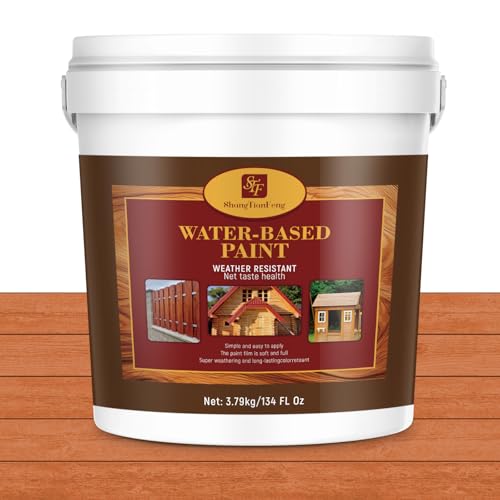 Natural Cedar Advanced Stain & Sealer & Preservative for Wood, Flexible Crack-Resistant Finish,Outdoor Deck and Fence - All-in-One Exterior Wood Stain/Waterproofing Sealant–UV Protection-1 Gallon