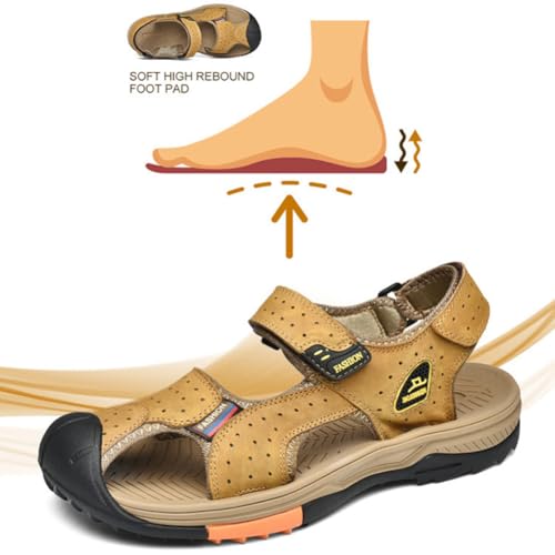 Men oversized sandals for outdoor wear Baotou beach soft sole wear resistant and anti slip water wading and river tracing shoes2