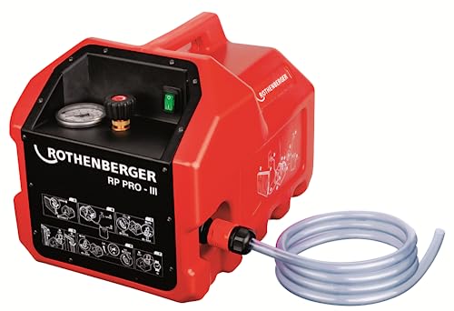 ROTHENBERGER RP Pro III Wasserdruckprüfpumpe, Elektrisch, 40° C Arbeitsbereich Temperatur, 0-40 Bar Prüfbereich | 61185 | Wasserdruck Pumpe, Prüfung von Wasserdruck
