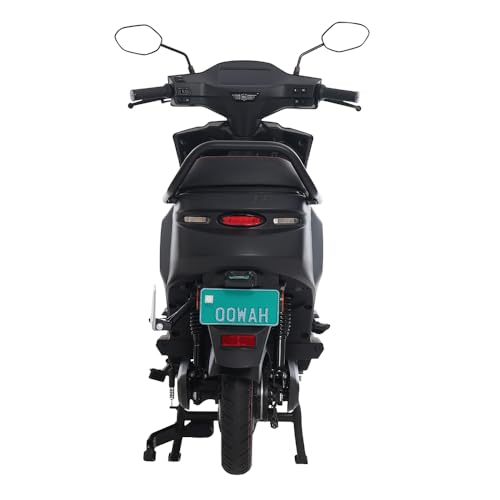 Image of OOWAH MAX Electric Scooter | 145 km ARAI range | 5 hr Fast Charging Safe LFP Battery with 5-Year / 75,000 km Warranty Color : Midnight Grey (Ex Showroom)