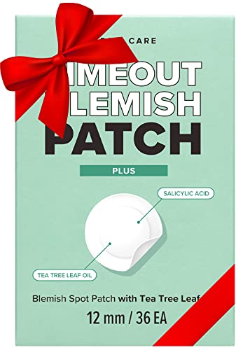 I DEW CARE Hydrocolloid Acne Pimple Patch - Timeout Blemish Plus | 36 Count (12mm), Facial Stickers, Absorb Impurities, with Tea Tree Leaf Oil