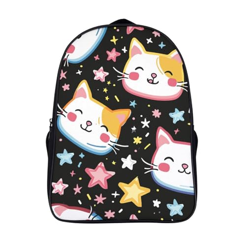 Evita el dolor de espalda con la mochila de gatos 3D para primaria y secundaria