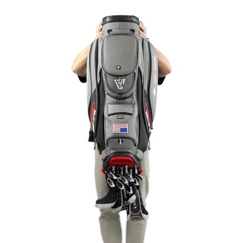 Ask Echo 2024 Slc-130 Golf Cart Bag With 15 Way Full Length Dividers Top thumb #4