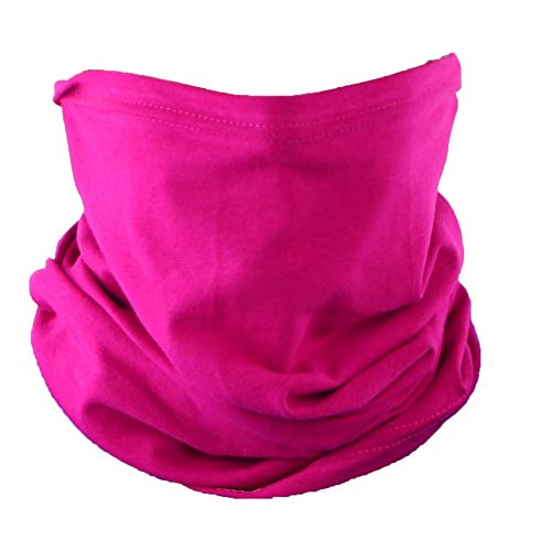 Image of Cotton Face Mask Bandana Tube Scarf Made in America Solid Neck Gaiter