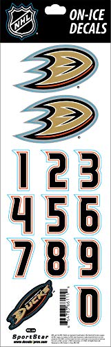 SportStar NHL On-Ice Decals replacement for Anaheim Ducks White Helmet