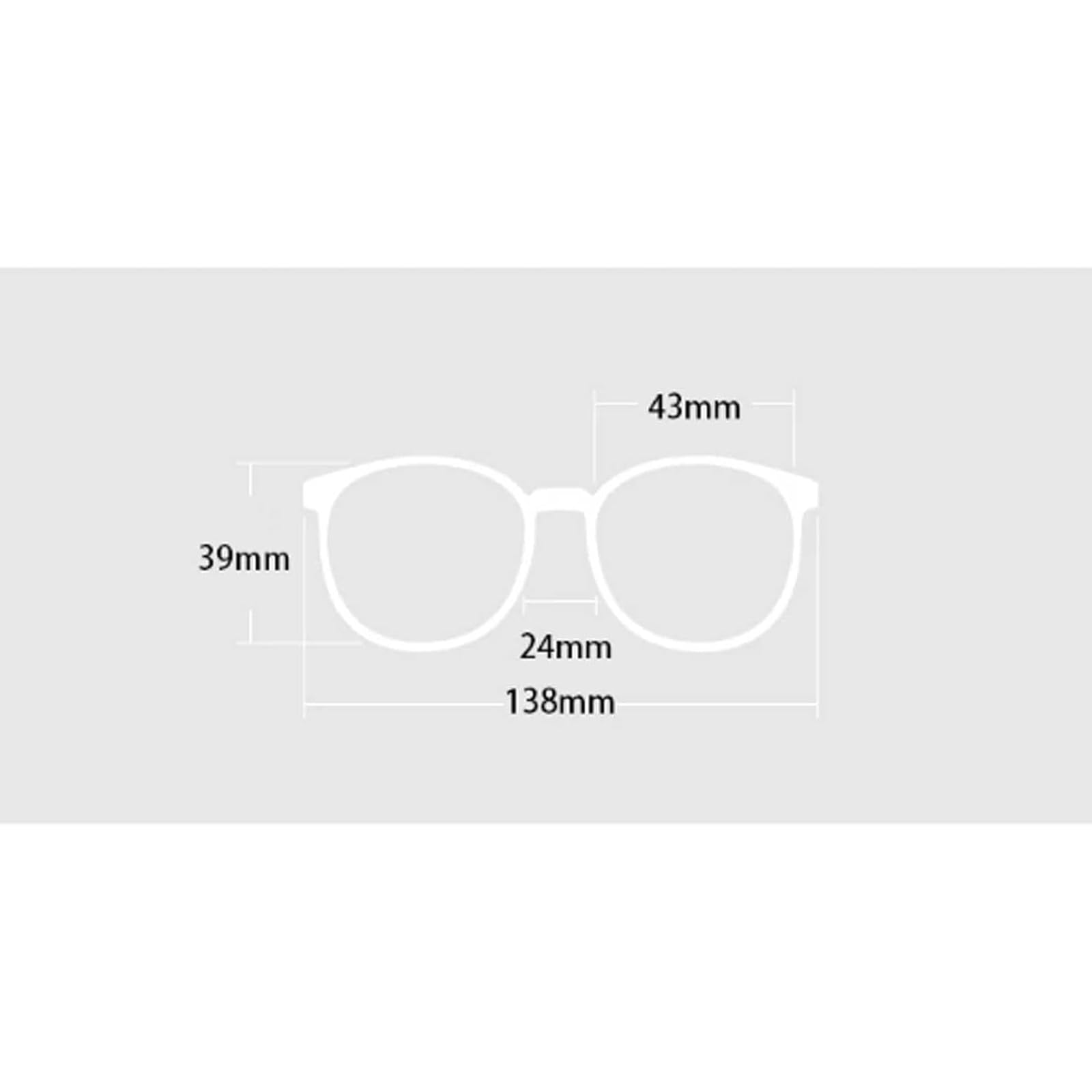Montature Montature per Occhiali Portatili Montature per Occhiali in Acetato Lenti Trasparenti Creative Montature per Occhiali Occhiali dal Design ergonomico Comodo da Indossare