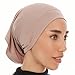 Ayisah Hijab Caps Underscarf for Women – Taupe Hijab Cap Underscarf Turban Dreadlocks Tube – Muslim Accessories Headscarf Wrap - Islamic Hajib Headwrap Tube Fashion Solid Color (Taupe)