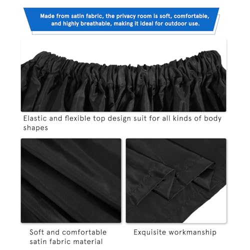 Tienda de campaña para cambiarse y evitar miradas vestidor portátil COLLBATH negro 7