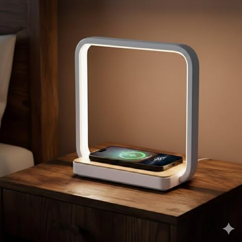 WILIT Bedside Lamp with Qi Wireless Charger