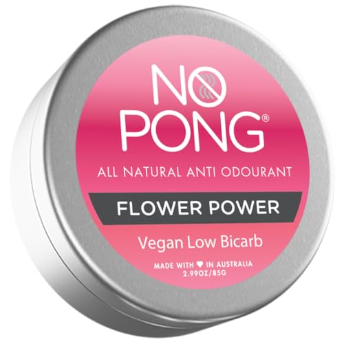 No Pong Flower Power Vegan All-Natural Cream Deodorant 85g