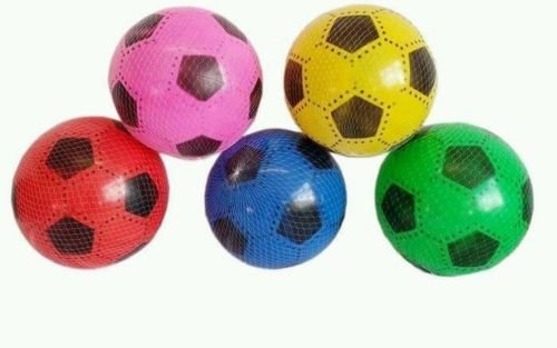 Other 20 pcs PVC PLASTIC FOOTBALLS 8.5" FLAT PACKED UN-INFLATED WHOLESALE JOBLOT