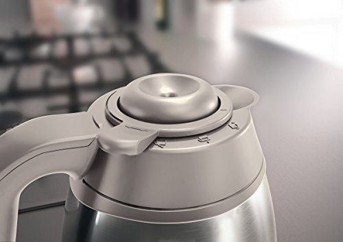 Philips Filterkaffeemaschine – 1.2-Liter-Thermoskanne, bis zu 15 Tassen, Edelstahl, seidenbeige (HD7546/00) – Bild 7