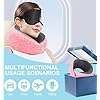 Travel Neck Pillow Memory Foam Airplane Neck Pillow With 360 Degree Comfort And Breathability Travel Essentials For Airplanes Home And Car Pink