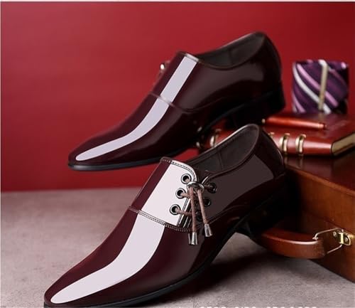 Premium Leather Oxford Shoes for Men Comfortable Lace Up Dress Shoes for Office and Professional Use2