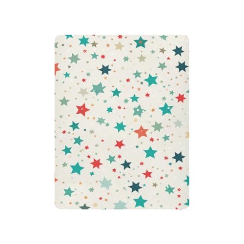 JIPONI Liitle Stars Soft Playard Sheet- Pack & Play Sheets Fitted, Breathable Mattress Cover for Standard Size Play Yard, 39’x27’x5’