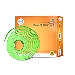 wipro Garnet 10 Meter Led Strip Light| 120 LEDs/Mtr | Green | Ip65-Waterproof | Flexible Rope Light for Outdoor & Indoor Decoration for Diwali, Christmas|Strip for Balcony, False Ceiling|Pack of 1