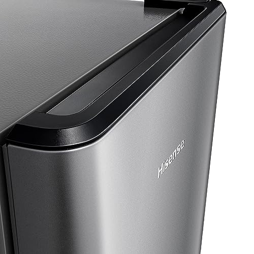 ثلاجة هايسنس سعة 233 لتر، بباب واحد مضغوط ولون فضي، مزودة بموزع مياه، موديل RR233N4WSU - ضمان لمدة سنة كاملة و5 سنوات لضاغط الهواء.