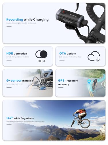 AKEEYO-710Pro 4K Anti-Shake Bike Camera