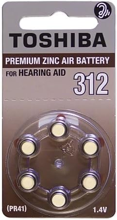 Miniatura 2 de Toshiba Baterías para audífonos tamaño 312, PR41, (60 baterías)