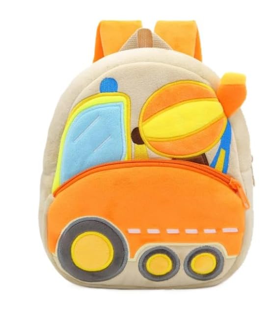 Image of Frantic Kids Velvet School Bag Plush Backpack Baby Girl Preschool Bags Ideal for Baby Boy & Girl Picnic Bags (2-5 Years)