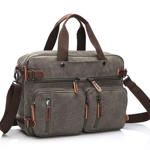 Sac fourre-tout de voyage multi-poches en toile grise